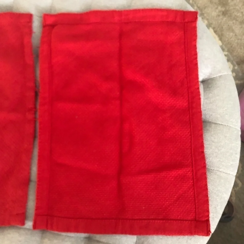 Christmas Red square placemats set of 2